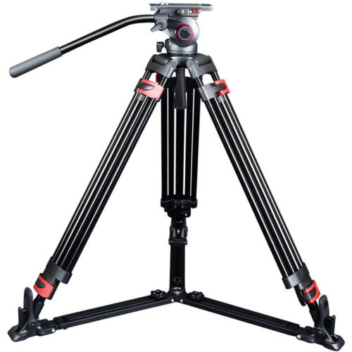 Miliboo MTT609A Professional Aluminum Tripod and MYT803 Fluid Head with Ground Spreader