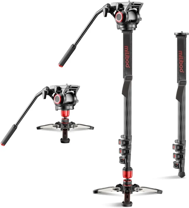 Miliboo MTT705AS Aluminum Video Monopod with MYT801 Fluid Head