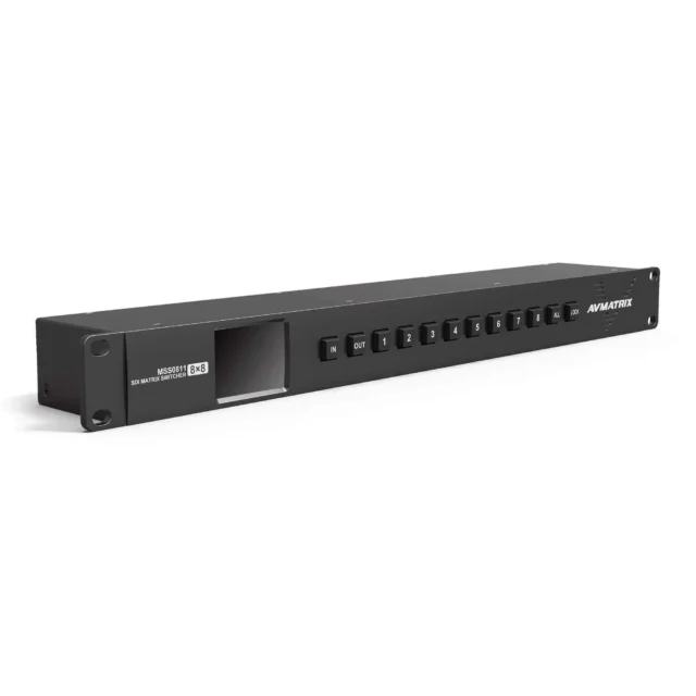 AVMATRIX MSS0811 8 x 8 3G-SDI Matrix Switcher (1 RU)